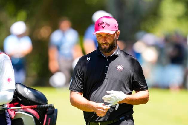 July 13, 2025, Cadiz, Cadiz, SPAIN: Jon Rahm of Legion XIII team look on during the final round of the LIV Golf Andalucia at Golf Club Royal of Valderrama on July 13, 2025 in Cadiz, Spain. Cadiz SPAIN - ZUMAa181 20250713_zaa_a181_023 Copyright: xJoaquinxCorcherox
