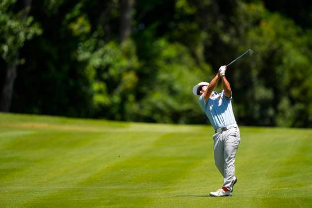 July 13, 2025, Cadiz, Cadiz, SPAIN: Jinichiro Kozuma of Ironhead team in action during the final round of the LIV Golf Andalucia at Golf Club Royal of Valderrama on July 13, 2025 in Cadiz, Spain. Cadiz SPAIN - ZUMAa181 20250713_zaa_a181_024 Copyright: xJoaquinxCorcherox