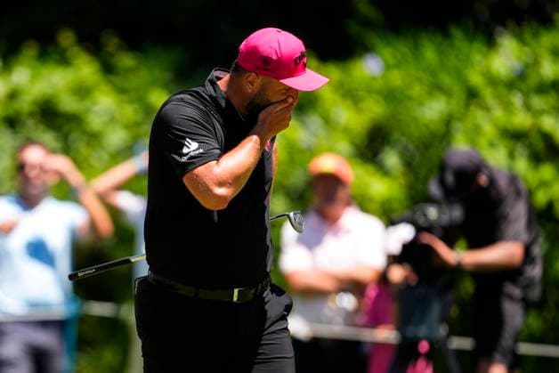 July 13, 2025, Cadiz, Cadiz, SPAIN: Jon Rahm of Legion XIII team lament during the final round of the LIV Golf Andalucia at Golf Club Royal of Valderrama on July 13, 2025 in Cadiz, Spain. Cadiz SPAIN - ZUMAa181 20250713_zaa_a181_032 Copyright: xJoaquinxCorcherox