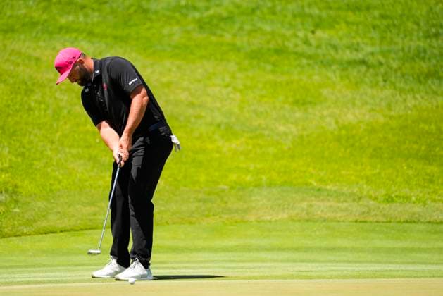 July 13, 2025, Cadiz, Cadiz, SPAIN: Jon Rahm of Legion XIII team in action during the final round of the LIV Golf Andalucia at Golf Club Royal of Valderrama on July 13, 2025 in Cadiz, Spain. Cadiz SPAIN - ZUMAa181 20250713_zaa_a181_029 Copyright: xJoaquinxCorcherox