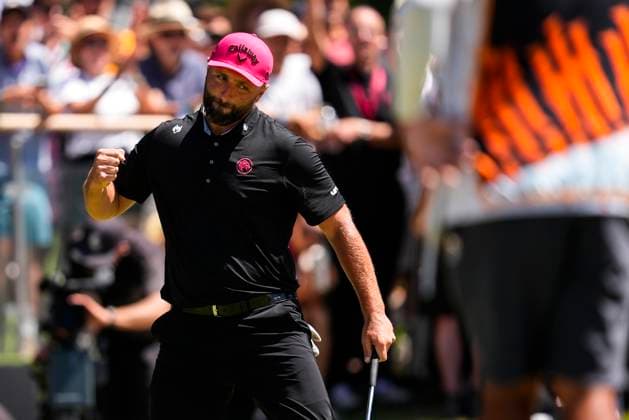 July 13, 2025, Cadiz, Cadiz, SPAIN: Jon Rahm of Legion XIII team gesture during the final round of the LIV Golf Andalucia at Golf Club Royal of Valderrama on July 13, 2025 in Cadiz, Spain. Cadiz SPAIN - ZUMAa181 20250713_zaa_a181_040 Copyright: xJoaquinxCorcherox