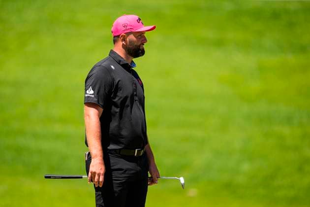 July 13, 2025, Cadiz, Cadiz, SPAIN: Jon Rahm of Legion XIII team look on during the final round of the LIV Golf Andalucia at Golf Club Royal of Valderrama on July 13, 2025 in Cadiz, Spain. Cadiz SPAIN - ZUMAa181 20250713_zaa_a181_053 Copyright: xJoaquinxCorcherox