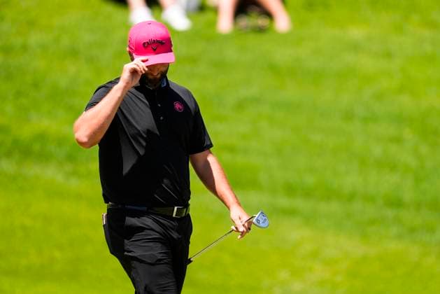 July 13, 2025, Cadiz, Cadiz, SPAIN: Jon Rahm of Legion XIII team gesture during the final round of the LIV Golf Andalucia at Golf Club Royal of Valderrama on July 13, 2025 in Cadiz, Spain. Cadiz SPAIN - ZUMAa181 20250713_zaa_a181_057 Copyright: xJoaquinxCorcherox