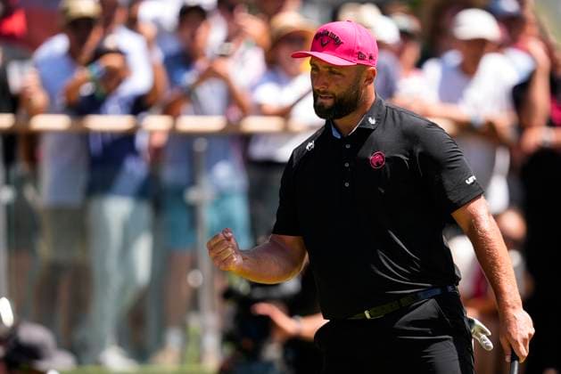 July 13, 2025, Cadiz, Cadiz, SPAIN: Jon Rahm of Legion XIII team gesture during the final round of the LIV Golf Andalucia at Golf Club Royal of Valderrama on July 13, 2025 in Cadiz, Spain. Cadiz SPAIN - ZUMAa181 20250713_zaa_a181_059 Copyright: xJoaquinxCorcherox