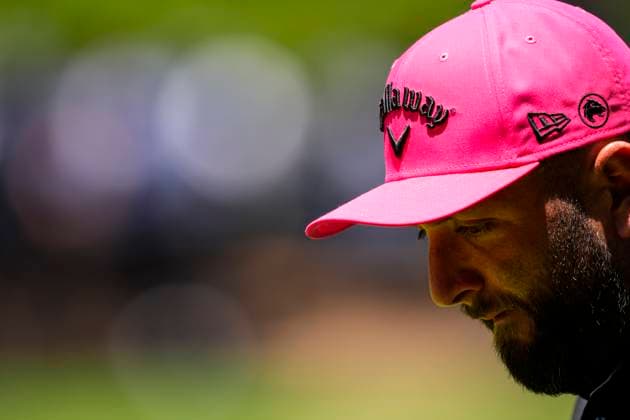 July 13, 2025, Cadiz, Cadiz, SPAIN: Jon Rahm of Legion XIII team look on during the final round of the LIV Golf Andalucia at Golf Club Royal of Valderrama on July 13, 2025 in Cadiz, Spain. Cadiz SPAIN - ZUMAa181 20250713_zaa_a181_060 Copyright: xJoaquinxCorcherox