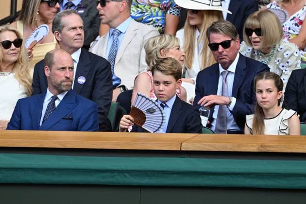 Wimbledon Tennis Championships - Day 14 LONDON, UNITED KINGDOM - July 13: The Princess of Wales, Princess Charlotte, Prince George and HRH William, the Prince of Wales watch day fourteen of the 2025 Wimbledon Championships at The All England Lawn Tennis and Croquet Club in Wimbledon on July 13, 2025, in London, United Kingdom. Ray Tang Anadolu London United Kingdom. Editorial use only. Please get in touch for any other usage.  Copyright: x2025xAnadoluxRayxTangx