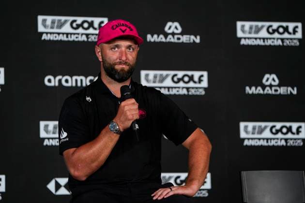 July 13, 2025, Cadiz, Cadiz, SPAIN: Jon Rahm of Legion XIII team attends during the final round of the LIV Golf Andalucia at Golf Club Royal of Valderrama on July 13, 2025 in Cadiz, Spain. Cadiz SPAIN - ZUMAa181 20250713_zaa_a181_071 Copyright: xJoaquinxCorcherox