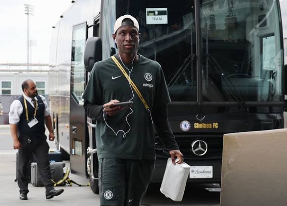 New Jersey, USA, 13th July 2025. Nicolas Jackson of Chelsea arriving before the Chelsea vs Paris Saint Germain FIFA Club World Cup Final match at Metlife Stadium, New Jersey. Picture credit should read: David Klein Sportimage EDITORIAL USE ONLY. No use with unauthorised audio, video, data, fixture lists, club league logos or live services. Online in-match use limited to 120 images, no video emulation. No use in betting, games or single club league player publications. SPI_008_DK_Chelsea_PSG SPI-4015-0007