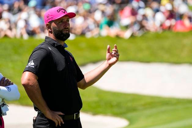 July 13, 2025, Cadiz, Cadiz, SPAIN: Jon Rahm of Legion XIII team gesture during the final round of the LIV Golf Andalucia at Golf Club Royal of Valderrama on July 13, 2025 in Cadiz, Spain. Cadiz SPAIN - ZUMAa181 20250713_zaa_a181_074 Copyright: xJoaquinxCorcherox