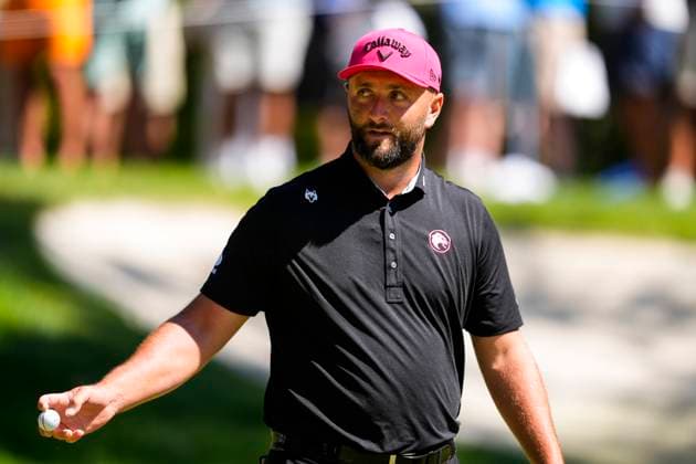 July 13, 2025, Cadiz, Cadiz, SPAIN: Jon Rahm of Legion XIII team look on during the final round of the LIV Golf Andalucia at Golf Club Royal of Valderrama on July 13, 2025 in Cadiz, Spain. Cadiz SPAIN - ZUMAa181 20250713_zaa_a181_080 Copyright: xJoaquinxCorcherox