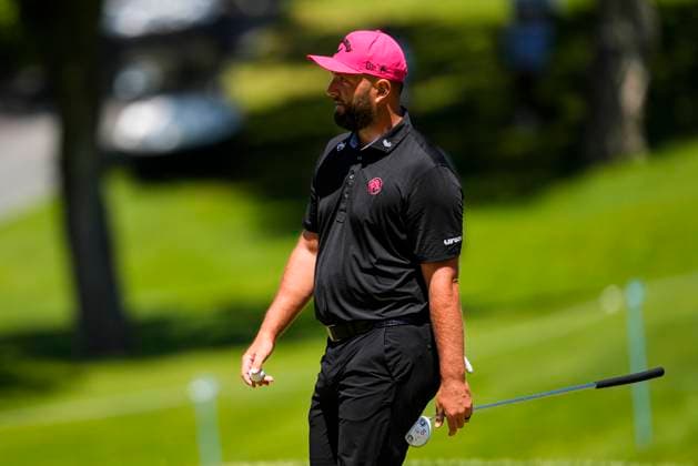 July 13, 2025, Cadiz, Cadiz, SPAIN: Jon Rahm of Legion XIII team look on during the final round of the LIV Golf Andalucia at Golf Club Royal of Valderrama on July 13, 2025 in Cadiz, Spain. Cadiz SPAIN - ZUMAa181 20250713_zaa_a181_094 Copyright: xJoaquinxCorcherox