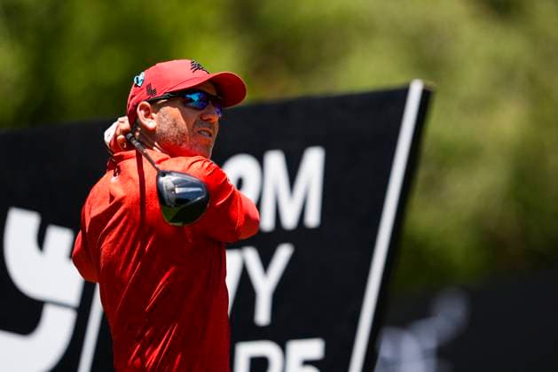 July 13, 2025, Cadiz, Cadiz, SPAIN: Sergio Garcia of Fireball team in action during the final round of the LIV Golf Andalucia at Golf Club Royal of Valderrama on July 13, 2025 in Cadiz, Spain. Cadiz SPAIN - ZUMAa181 20250713_zaa_a181_095 Copyright: xJoaquinxCorcherox