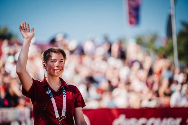 Beach Volleyball Women Allianz German Beach Tour 2025 Tourstop Munich 13 07 2025 Referee Lea Becker Munich Central University Sports Munich Bavaria Germany