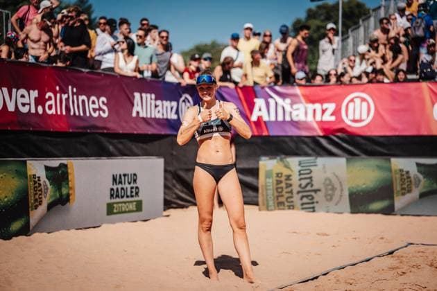 Beach volleyball women Allianz German Beach Tour 2025 Tourstop Munich 13 07 2025 Lea Kunst Munich Central University Sports Munich Bavaria Germany