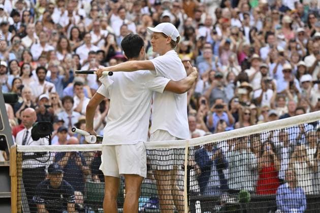 Tennis : Wimbledon -2025 - ITF - Tennis - Wimbledon - ITF - Royal Box - Jannik Sinner - Italie GB  Copyright: xChryslenexCaillaudx xPznewsx