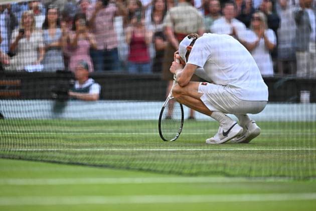 Jannik Sinner Wins His First Wimbledon Trophy - UK Jannik Sinner (ITA) wins his first Wimbledon Trophy at the 2025 Wimbledon Championships at the AELTC in London, UK, on July 13, 2025. Photo by Corinne Dubreuil ABACAPRESS.COM London United Kingdom  Copyright: xDubreuilxCorinne ABACAx
