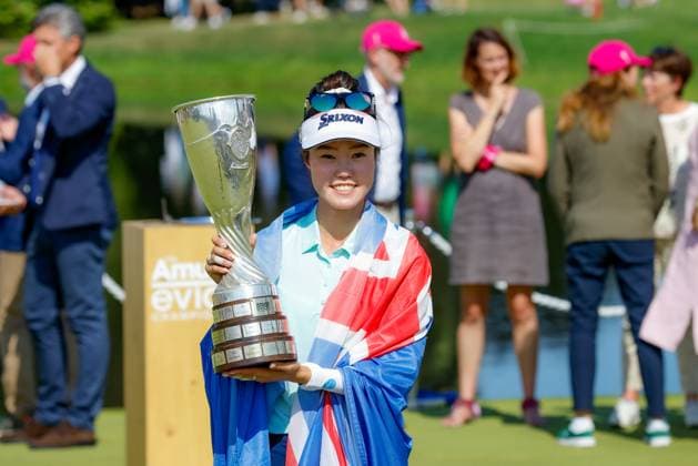 EVIAN-LES-BAINS, FRANCE - 13.07.2025: Grace Kim (AUS) of The Amundi Evian Championship at the Evian Resort Golf Club on July 13, 2025 in Evian-les-Bains, France.