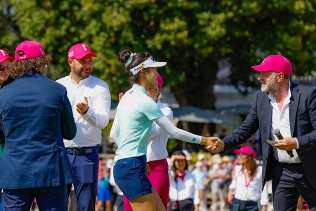 EVIAN-LES-BAINS, FRANCE - 13.07.2025: Grace Kim (AUS) of The Amundi Evian Championship at the Evian Resort Golf Club on July 13, 2025 in Evian-les-Bains, France.