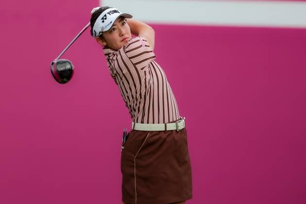 EVIAN-LES-BAINS, FRANCE - 13.07.2025: Chisato Iwai (JPN) of The Amundi Evian Championship at the Evian Resort Golf Club on July 13, 2025 in Evian-les-Bains, France.