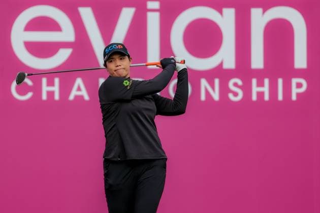 EVIAN-LES-BAINS, FRANCE - 13.07.2025: Ariya Jutanugarn (THA) of The Amundi Evian Championship at the Evian Resort Golf Club on July 13, 2025 in Evian-les-Bains, France.