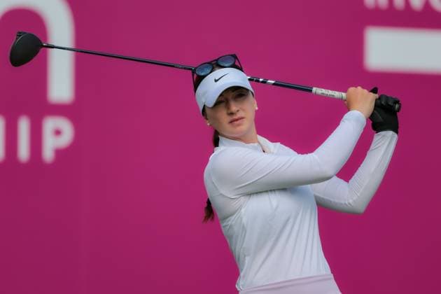 EVIAN-LES-BAINS, FRANCE - 13.07.2025: Gabriela Ruffels (AUS) of The Amundi Evian Championship at the Evian Resort Golf Club on July 13, 2025 in Evian-les-Bains, France.
