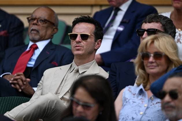 Day Fourteen: The Championships - Wimbledon 2025 LONDON, ENGLAND - JULY 13: Actor Andrew Scott looks on from the royal box on day fourteen of The Championships Wimbledon 2025 at All England Lawn Tennis and Croquet Club on July 13, 2025 in London, England. (Photo by Visionhaus via ) London All England Lawn Tennis and Croq England United Kingdom Copyright: xVisionhausx 776305105