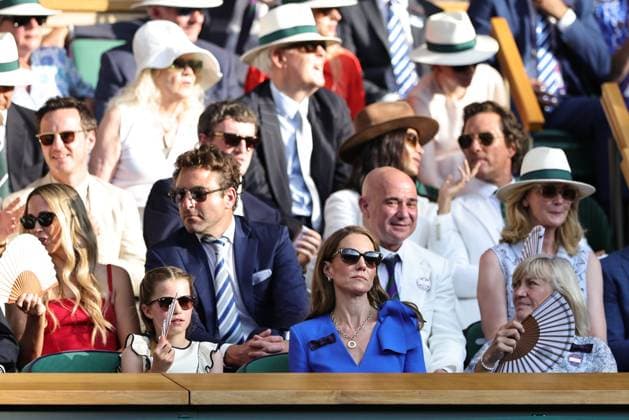 Her Royal Highness, Princess of Wales, Kate Middleton, during final of 2025 All England Lawn Tennis Championships at Wimbledon, mens singles, London, 13 07 2025