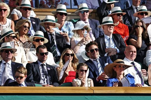 Her Royal Highness, Princess of Wales, Kate Middleton, during final of 2025 All England Lawn Tennis Championships at Wimbledon, mens singles, London, 13 07 2025