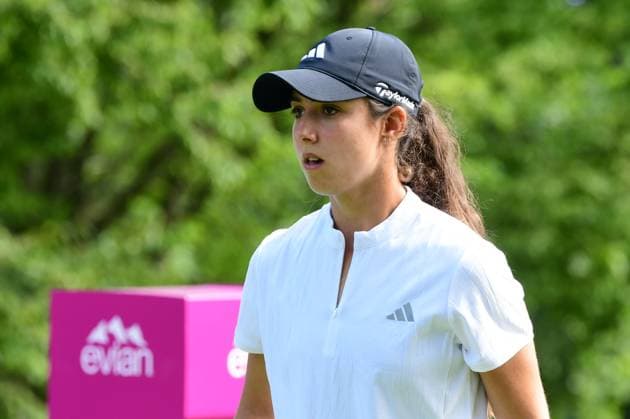 2025 Amundi Evian Championship Golf Tournament Spanish golfer Julia Lopez Ramirez competes at the 2025 Amundi Evian Championship LPGA, Golf Damen Tour golf tournament in Evian-les-Bains, France, on July 13, 2025. Evian Haute Savoie France  Copyright: xRomainxDoucelinx originalFilename:doucelin-2025amun250713_np2Kb.jpg