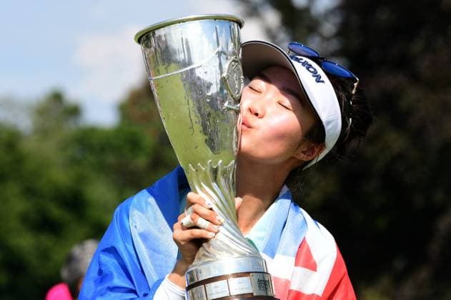 2025 Amundi Evian Championship Golf Tournament Australian golfer Grace Kim wins the 2025 Amundi Evian Championship LPGA, Golf Damen Tour golf tournament in Evian-les-Bains, France, on July 13, 2025. Evian Haute Savoie France  Copyright: xRomainxDoucelinx originalFilename:doucelin-2025amun250713_npeRB.jpg