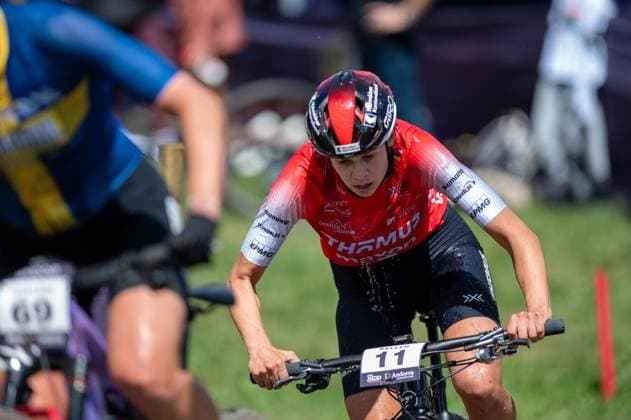 UCI Mountain Bike World Cup Andorra Alessandra Keller from Switzerland, representing the team Thomus Maxon, competes in the CROSS-COUNTRY OLYMPIC for Women during the UCI Mountain Bike World Cup Andorra 2025 in Pal Arinsal, Andorra, on July 13, 2025.  Copyright: xMartinxSilvaxCosentinox originalFilename:silvacosentino-alessand250713_nppeQ.jpg