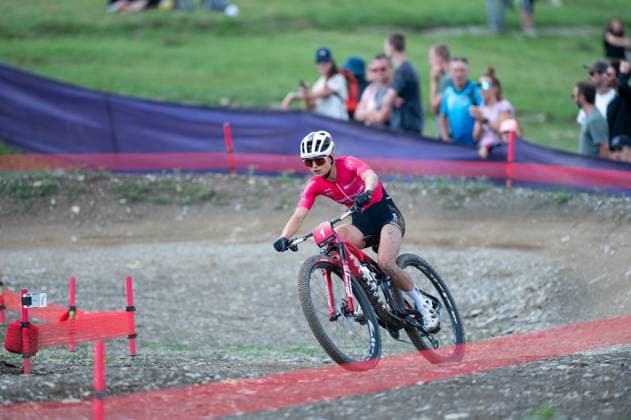 UCI Mountain Bike World Cup Andorra Samara Maxwell from New Zealand, representing the Decathlon Ford Racing Team, competes in the Women s Cross-Country Olympic during the UCI Mountain Bike World Cup Andorra 2025 in Pal Arinsal, Andorra, on July 13, 2025.  Copyright: xMartinxSilvaxCosentinox originalFilename:silvacosentino-samarama250713_npe3K.jpg