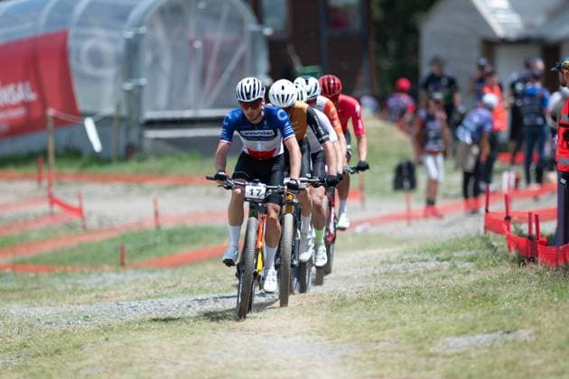 UCI Mountain Bike World Cup Andorra Cyclists compete in the Cross-Country Olympic for Men during the UCI Mountain Bike World Cup Andorra 2025 in Pal Arinsal, Andorra, on July 13, 2025. Pal La Massana Andorra  Copyright: xMartinxSilvaxCosentinox originalFilename:silvacosentino-cyclists250713_npNGs.jpg
