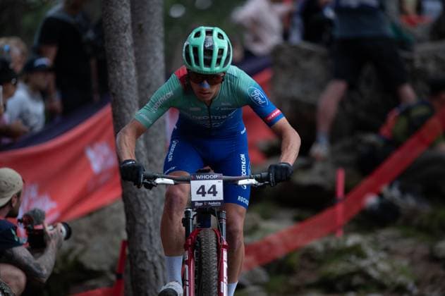 UCI Mountain Bike World Cup Andorra Joshua Dubau from France, representing the Decathlon Ford Racing Team, competes in the Men s Elite Cross-Country Short Track during the UCI Mountain Bike World Cup in Pal Arinsal, Andorra, on July 13, 2025. Pal La Massana Andorra  Copyright: xMartinxSilvaxCosentinox originalFilename:silvacosentino-joshuadu250713_nprfX.jpg