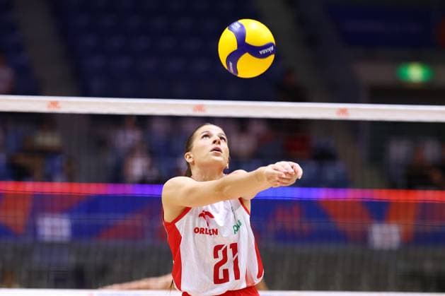 Alicja Grabka (POL), JULY 13, 2025 - Volleyball : FIVB Volleyball Nations League 2025 Women s Preliminary Round match between Bulgaria - Poland at Chiba Port Arena, Chiba, Japan.  aflo_297595445