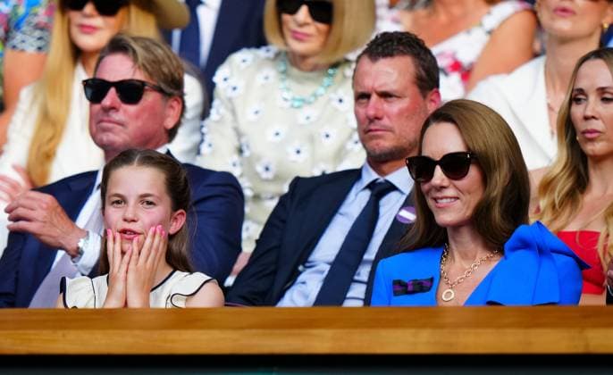 Catherine Princess of Wales and daughter Princess Charlotte look on from the Royal Box Wimbledon Tennis Championships, Day 14, The All England Lawn Tennis and Croquet Club, London, UK - 13 Jul 2025London The All England Lawn Tennis and United Kingdom  Copyright: xJavierxGarcia Shutterstockx 15392297io