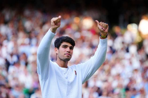 Carlos Alcaraz Wimbledon Tennis Championships, Day 14, The All England Lawn Tennis and Croquet Club, London, UK - 13 Jul 2025London The All England Lawn Tennis and United Kingdom  Copyright: xJavierxGarcia Shutterstockx 15392297kf