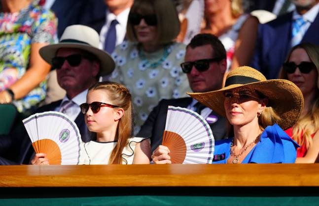 Catherine Princess of Wales and daughter Princess Charlotte look on from the Royal Box Wimbledon Tennis Championships, Day 14, The All England Lawn Tennis and Croquet Club, London, UK - 13 Jul 2025London The All England Lawn Tennis and United Kingdom  Copyright: xJavierxGarcia Shutterstockx 15392297kv