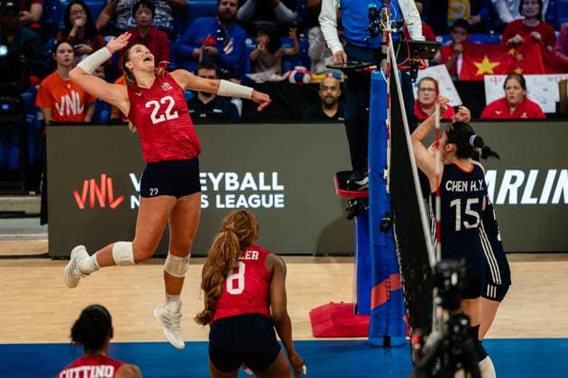 Volleyball, Women, Nations League, China - USA