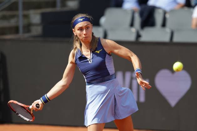 GER, Hamburg, xFSx, ATP250 Womens Tennis Tournament , MSC Hamburg Ladies Open 2025 , 2 Qualifying Round , 14 07 2025 v l , Aleksandra Krunik SRB play a forehand Copyright: HMBxMedia FernandoxSoares