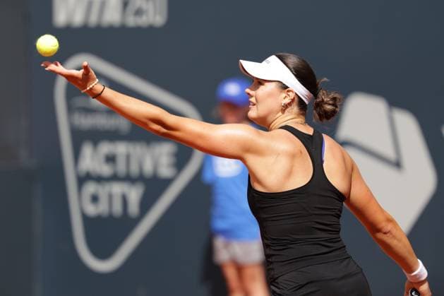 GER, Hamburg, xFSx, ATP250 Womens Tennis Tournament , MSC Hamburg Ladies Open 2025 , 2 Qualifying Round , 14 07 2025 v l , Anna Petkovic GER makes a serve Copyright: HMBxMedia FernandoxSoares