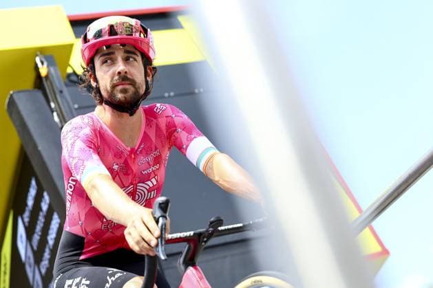 Irish Ben Healy of EF Education-EasyPost pictured at the start of stage 10 of the 2025 Tour de France cycling, from Ennezat to Le Mont-Dore Puy de Sancy (169 km), on Monday 14 July 2025 in France. The 112th edition of the Tour de France starts on Saturday 5 July in Lille, France, and will finish in Paris, France on the 27th of July. DAVIDxPINTENS  x129220306x
