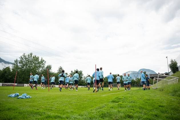 14 07 2025, Football, Season 2025 2026, 2 Bundesliga, Preparation, VfL Bochum summer training camp in Scheffau am Wilden Kaiser, Warm-up, xRHR PHOTO YYx Copyright: RHR-FOTOx RHR-FOTO YY