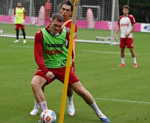 14 07 2025, xophax, Soccer 1 Bundesliga, 1 FC Köln Training Luca Kilian and Julien Pauli, right DFL DFB REGULATIONS PROHIBIT ANY USE OF PHOTOGRAPHS as IMAGE SEQUENCES and or QUASI VIDEO Köln