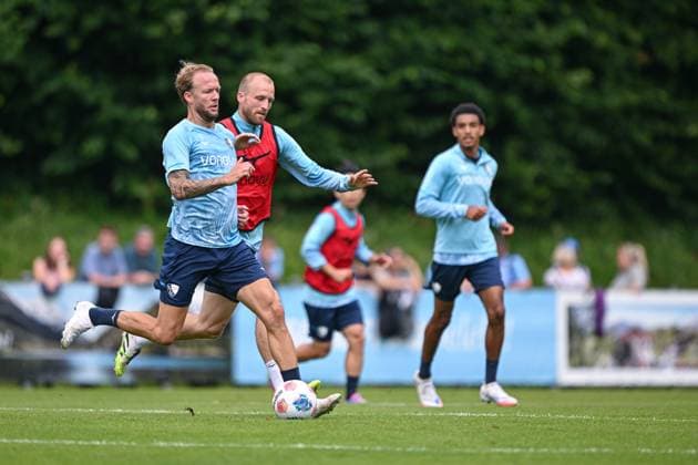 14 07 2025, Football, Season 2025 2026, 2 Bundesliga, Preparation, VfL Bochum summer training camp in Scheffau am Wilden Kaiser, Kevin Vogt VfL Bochum 1848 , Philipp Hofmann VfL Bochum 1848 xRHR PHOTO YYx Copyright: RHR-FOTOx RHR-FOTO YY