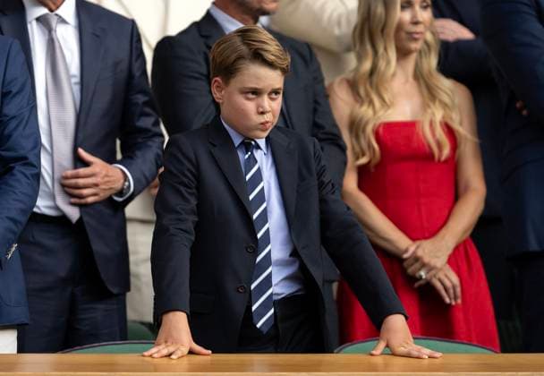 Day Fourteen: The Championships - Wimbledon 2025 LONDON, ENGLAND - JULY 13: Prince George of Wales looks on in the Royal Box during the trophy presentation following the Gentleman s Singles Final between Jannik Sinner of Italy and Carlos Alcaraz of Spain on day fourteen of The Championships Wimbledon 2025 at All England Lawn Tennis and Croquet Club on July 13, 2025 in London, England. (Photo by Visionhaus via ) London All England Lawn Tennis and Croq England United Kingdom Copyright: xVisionhausx 776305105