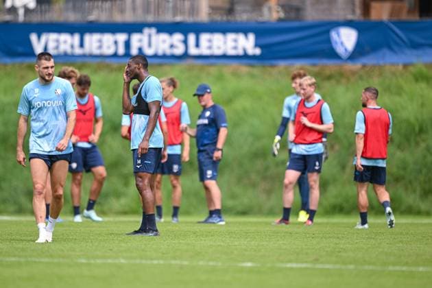 14 07 2025, Football, Season 2025 2026, 2 Bundesliga, Preparation, VfL Bochum summer training camp in Scheffau am Wilden Kaiser, Matus Bero VfL Bochum 1848 , Mathis Clairicia VfL Bochum 1848 xRHR PHOTO YYx Copyright: RHR-FOTOx RHR-FOTO YY