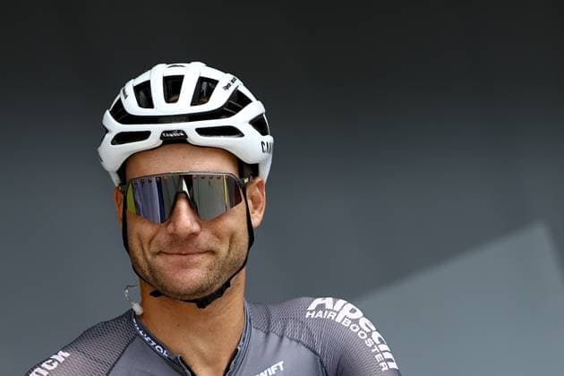 Belgian Jonas Rickaert of Alpecin-Deceuninck pictured at the start of stage 10 of the 2025 Tour de France cycling, from Ennezat to Le Mont-Dore Puy de Sancy (169 km), on Monday 14 July 2025 in France. The 112th edition of the Tour de France starts on Saturday 5 July in Lille, France, and will finish in Paris, France on the 27th of July. DAVIDxPINTENS  x129226815x