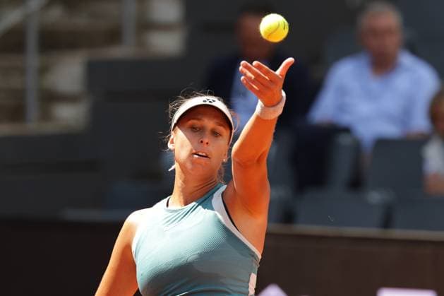 GER, Hamburg, xFSx, ATP250 Womens Tennis Tournament , MSC Hamburg Ladies Open 2025 , 2 Qualifying Round , 14 07 2025 v l , Caroline Werner GER makes a serve Copyright: HMBxMedia FernandoxSoares