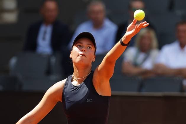 GER, Hamburg, xFSx, ATP250 Womens Tennis Tournament , MSC Hamburg Ladies Open 2025 , 2 Qualifying Round , 14 07 2025 v l , Tessa Johanna Brockmann GER makes a serve Copyright: HMBxMedia FernandoxSoares